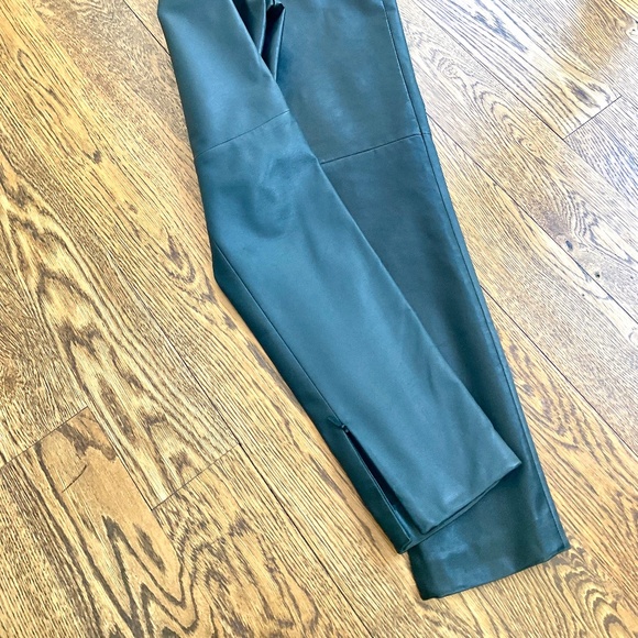 Fendi straight leg Black & Blue leather pants - Picture 3 of 9